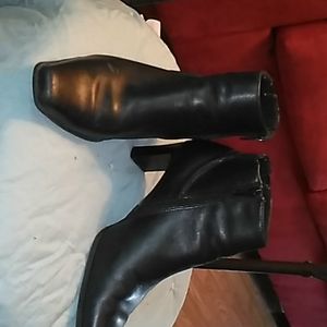 Leather booties